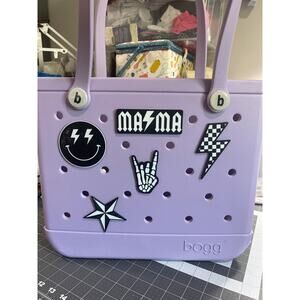Lot of 5 Slightly Imperfect Punk Rock Mom Life Bogg Bag Charms